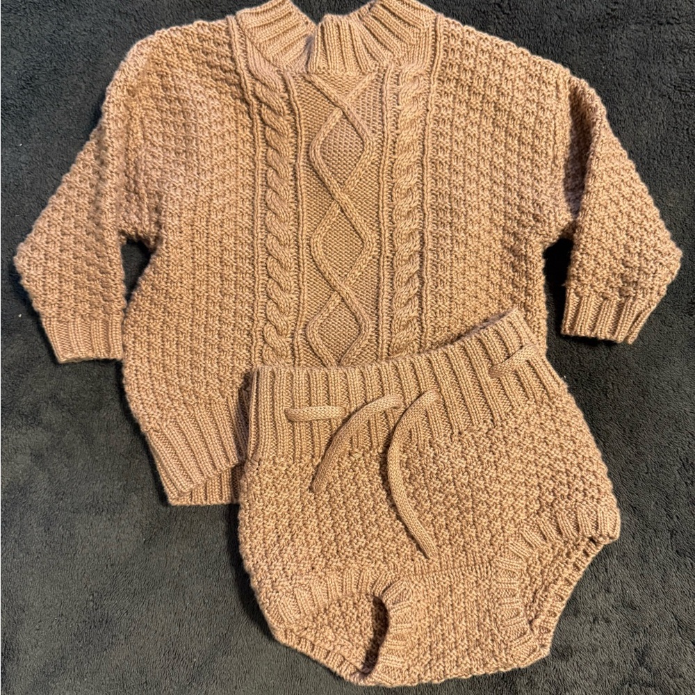 QuincyMae Knit Sweater and Shorts Set